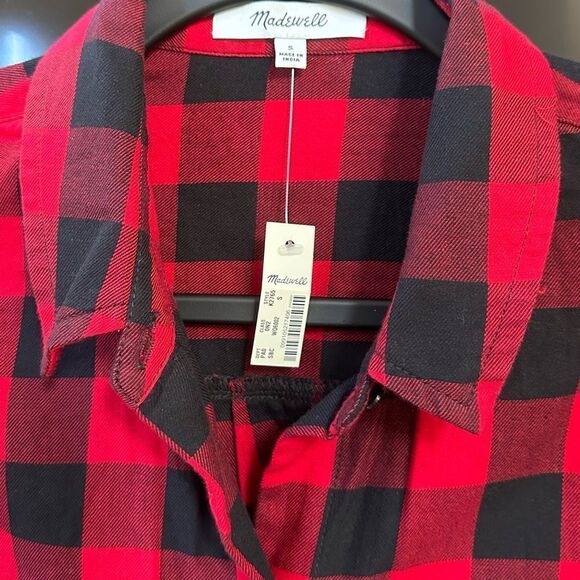 Madewell Flannel Tie-Front Shirt - Picture 3 of 7